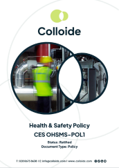 Cover Image for CES OHSMS-POL1 Health and Safety Policy
